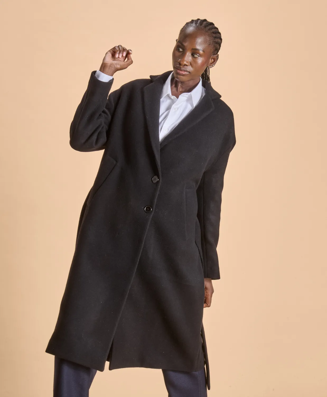 Soubacq Le Manteau Vendôme manteau laine noir