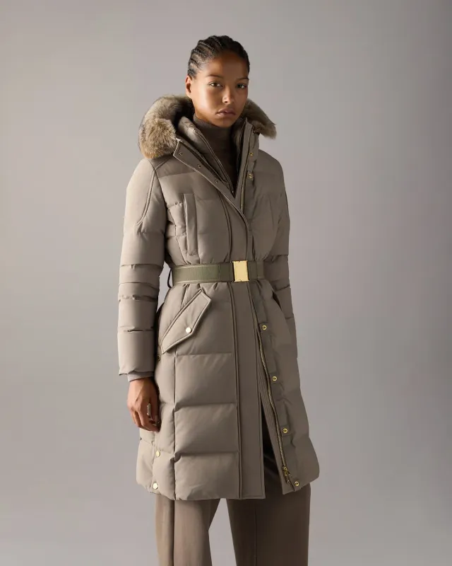 Moose Knuckles Gilded Long Down Parka parka bronze