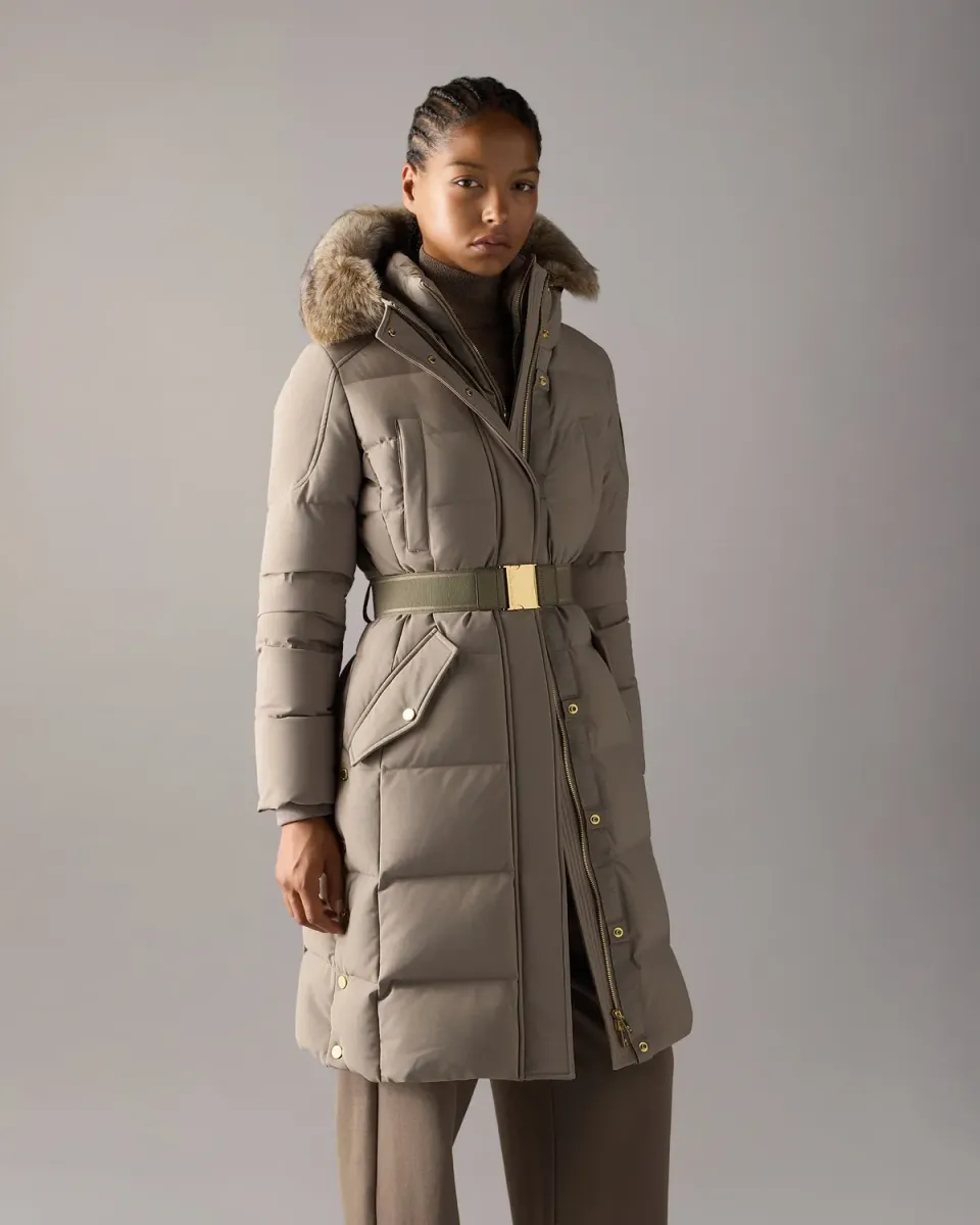 Moose Knuckles Gilded Long Down Parka parka bronze