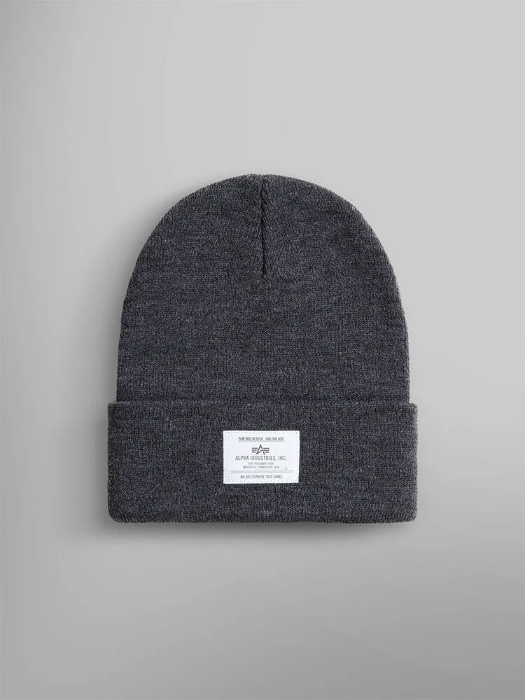 Alpha Industries Essential bonnet noir tricot chaud