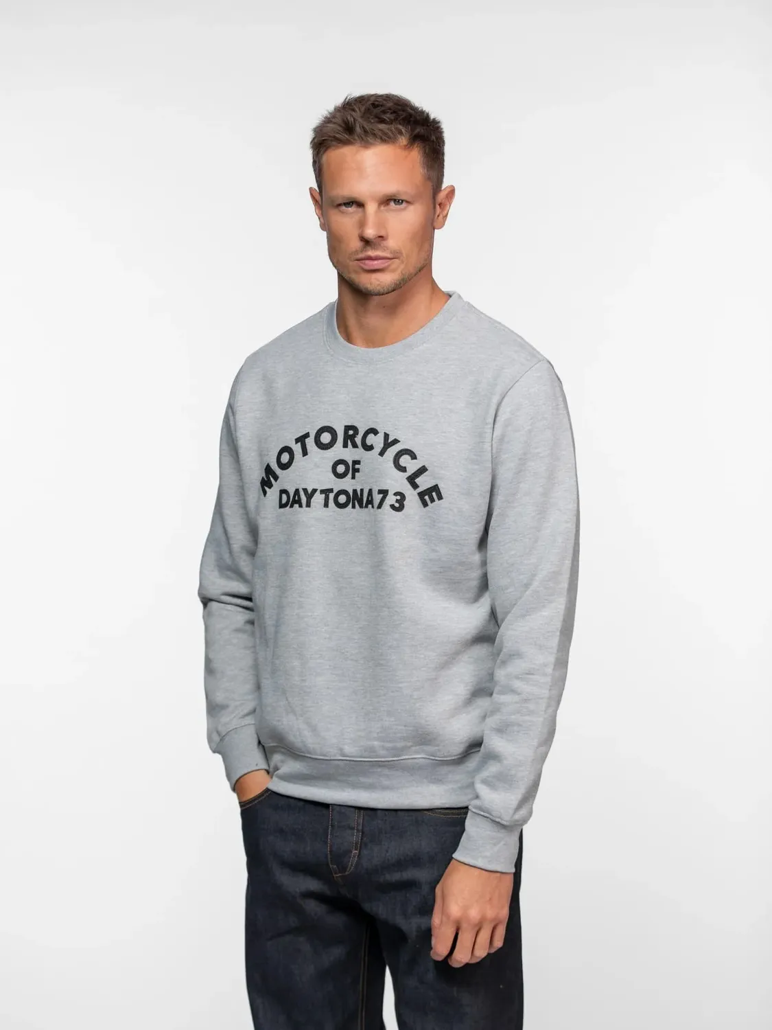 Daytona Motorcycle sweat moto homme Black coton melange