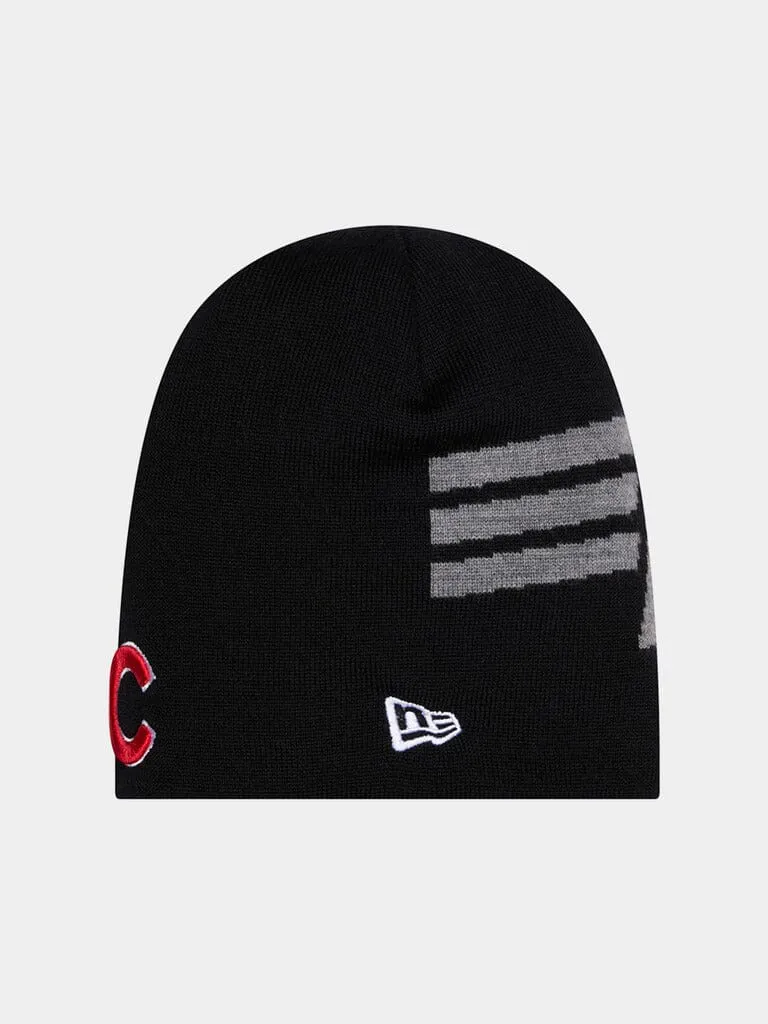 Alpha Industries Cubs bonnet laine noir brodé chaud