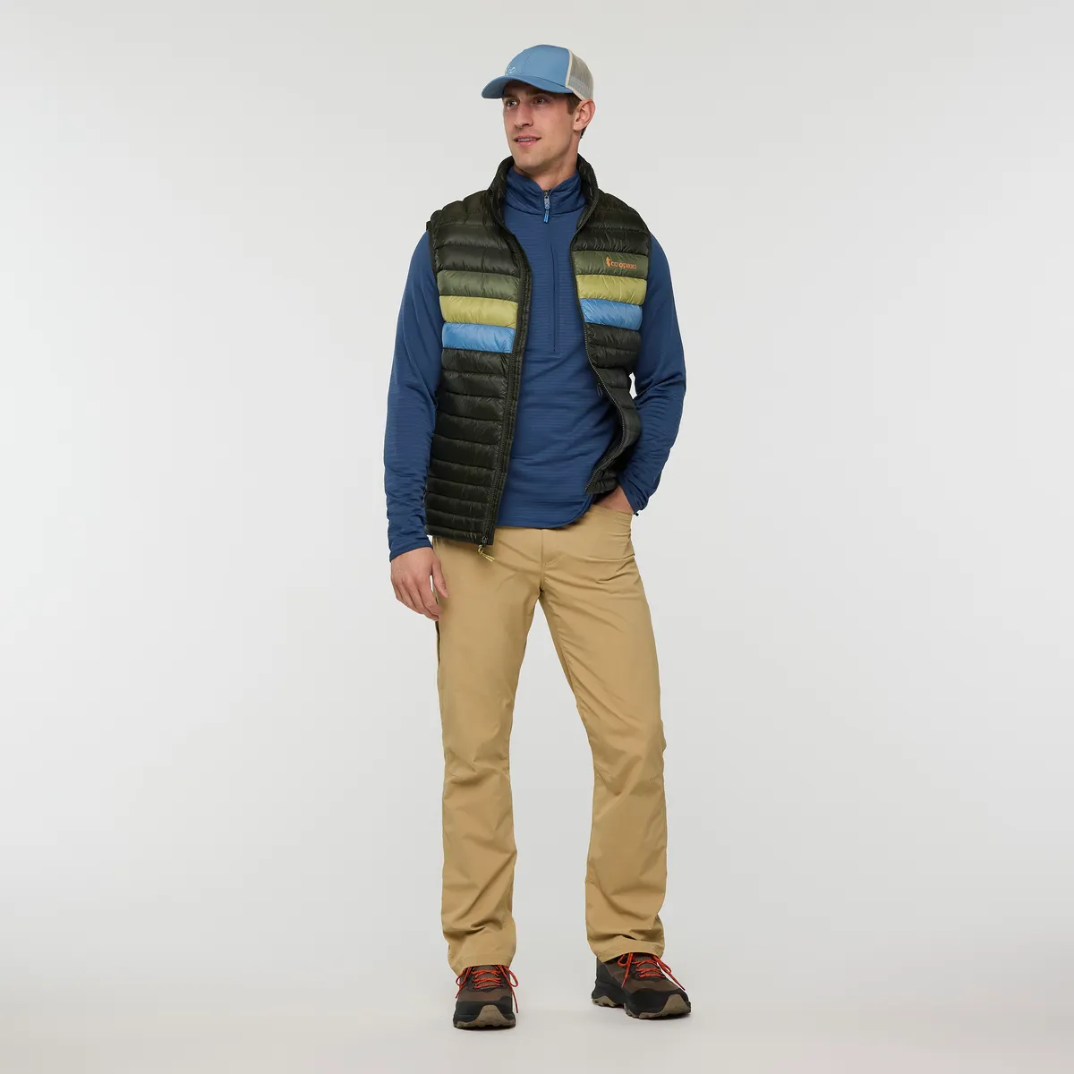 Cotopaxi Otero polaire homme Deep Sea demi-zip
