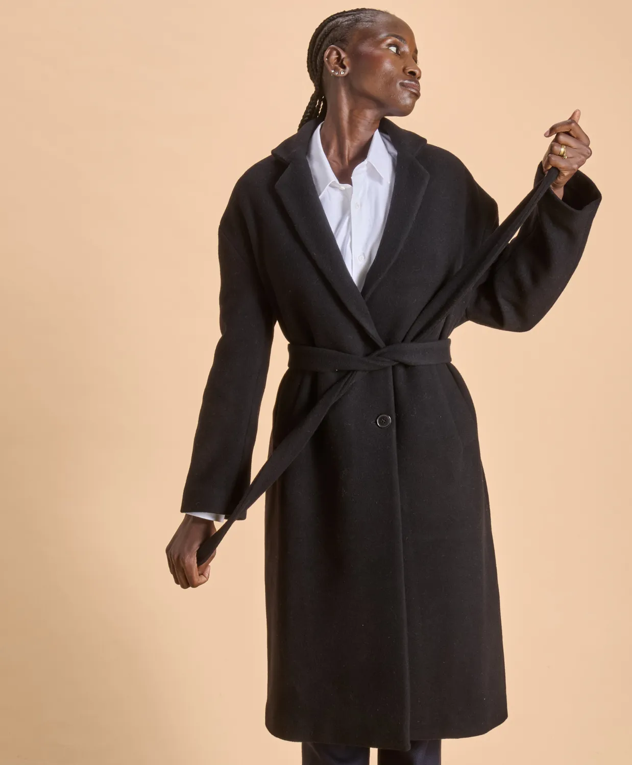 Soubacq Le Manteau Vendôme manteau laine noir