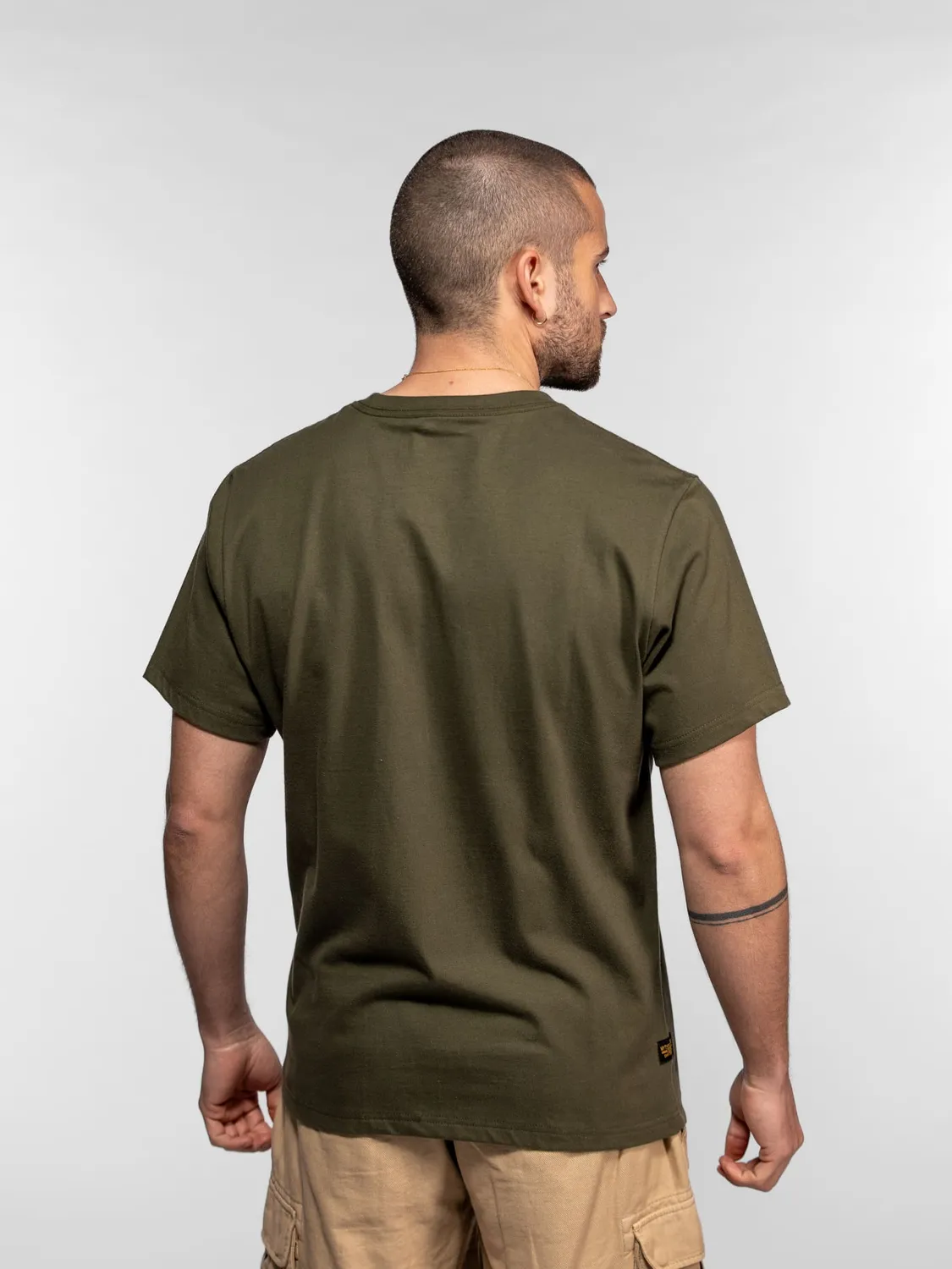 DAYTONA Sauk T-shirt militaire homme kaki coton
