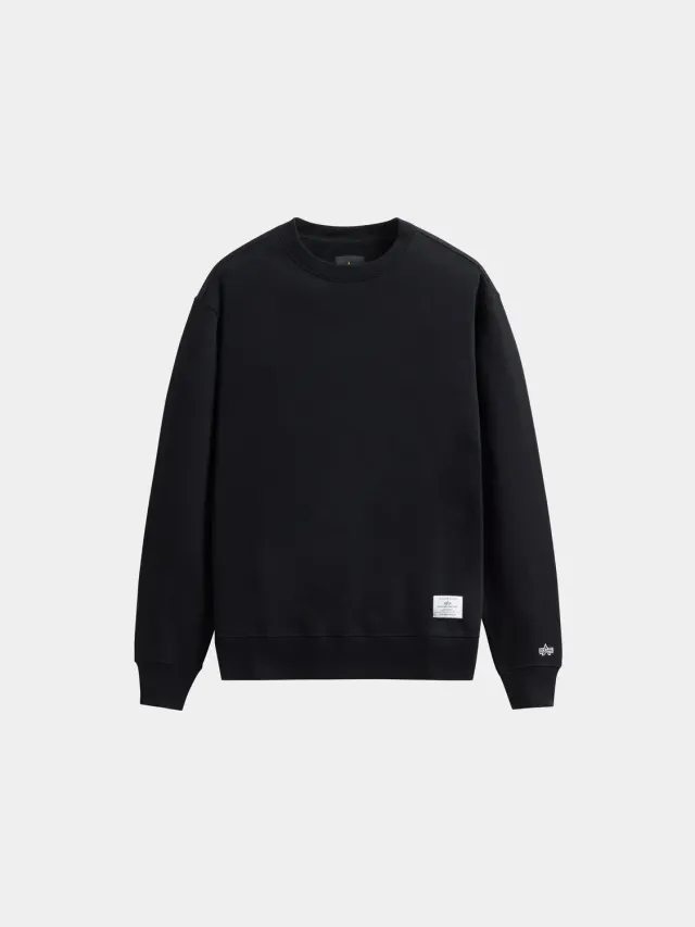 Alpha Industries Essential sweat col rond noir coton