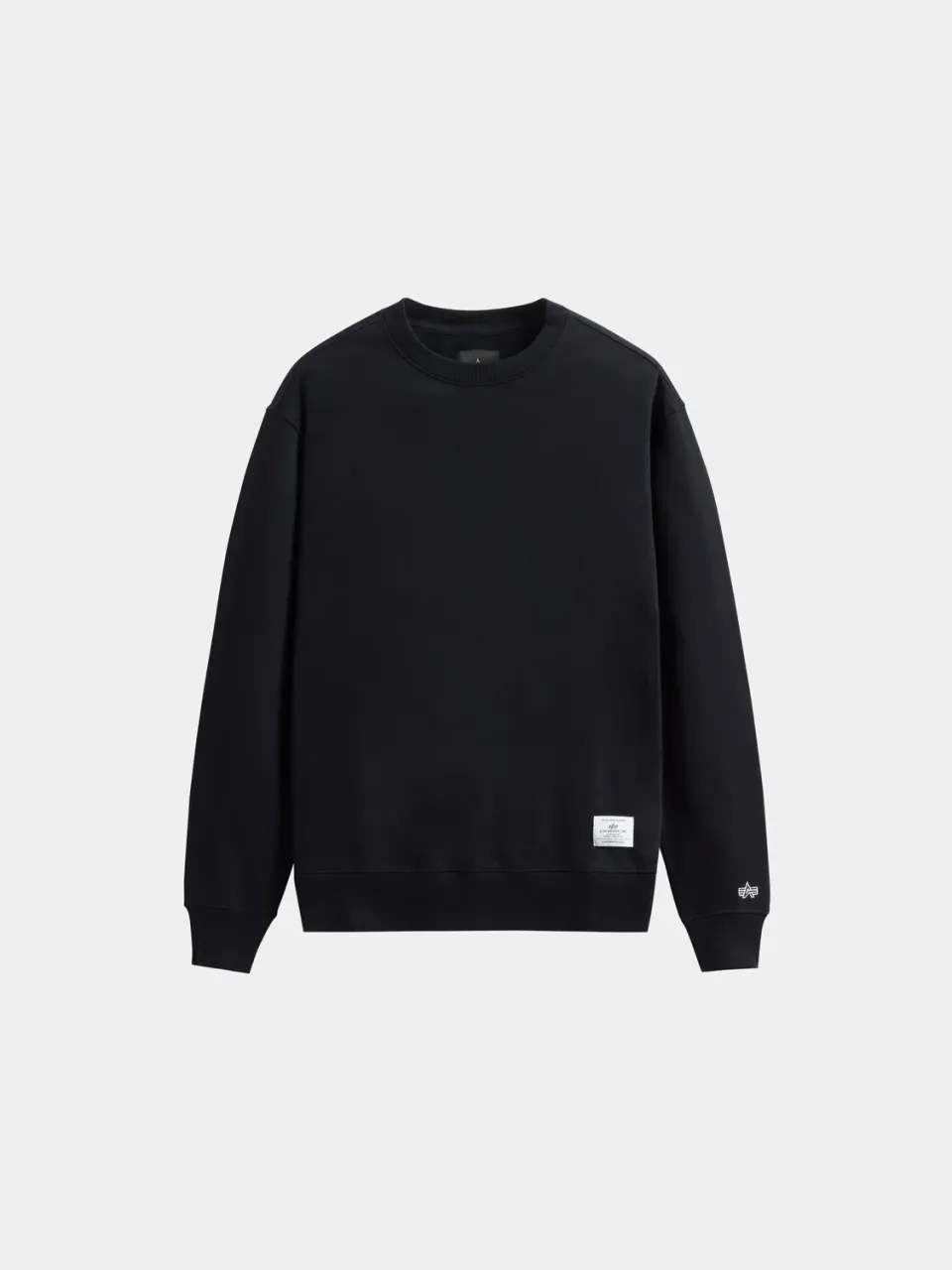 Alpha Industries Essential sweat col rond noir coton