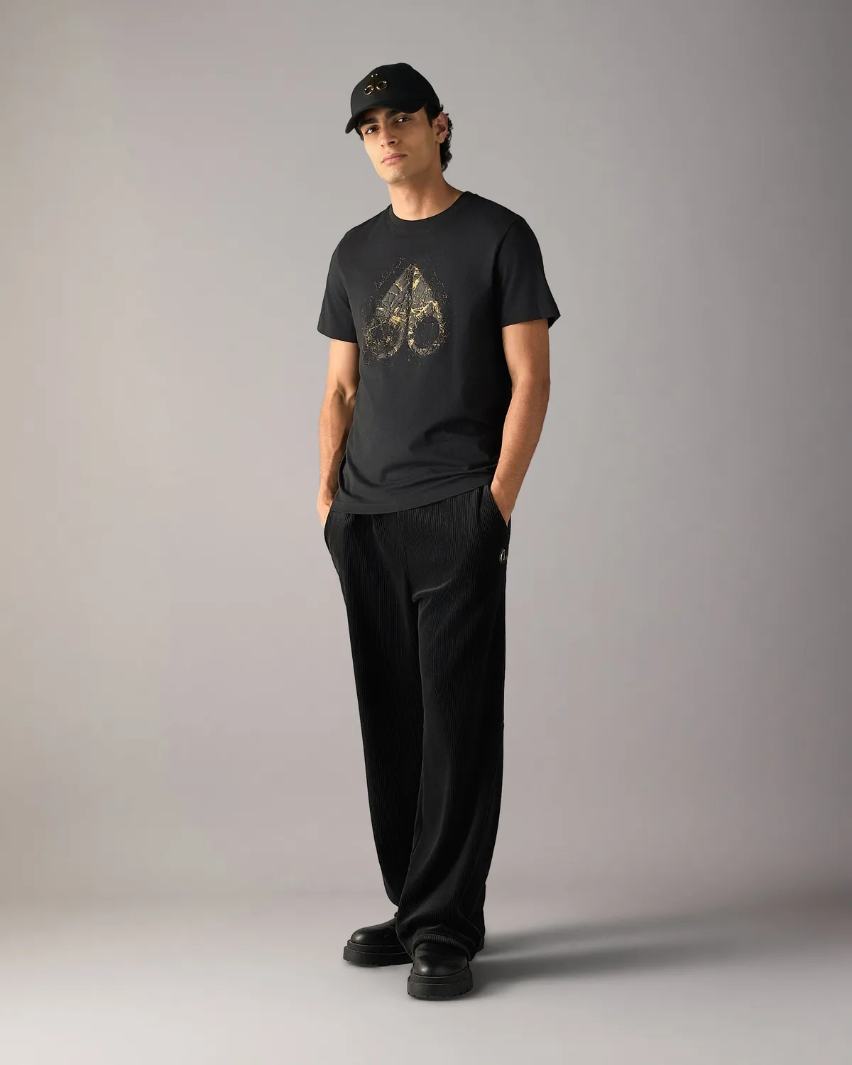 Moose Knuckles Gold Series Icebreak Logo t-shirt noir coton slim