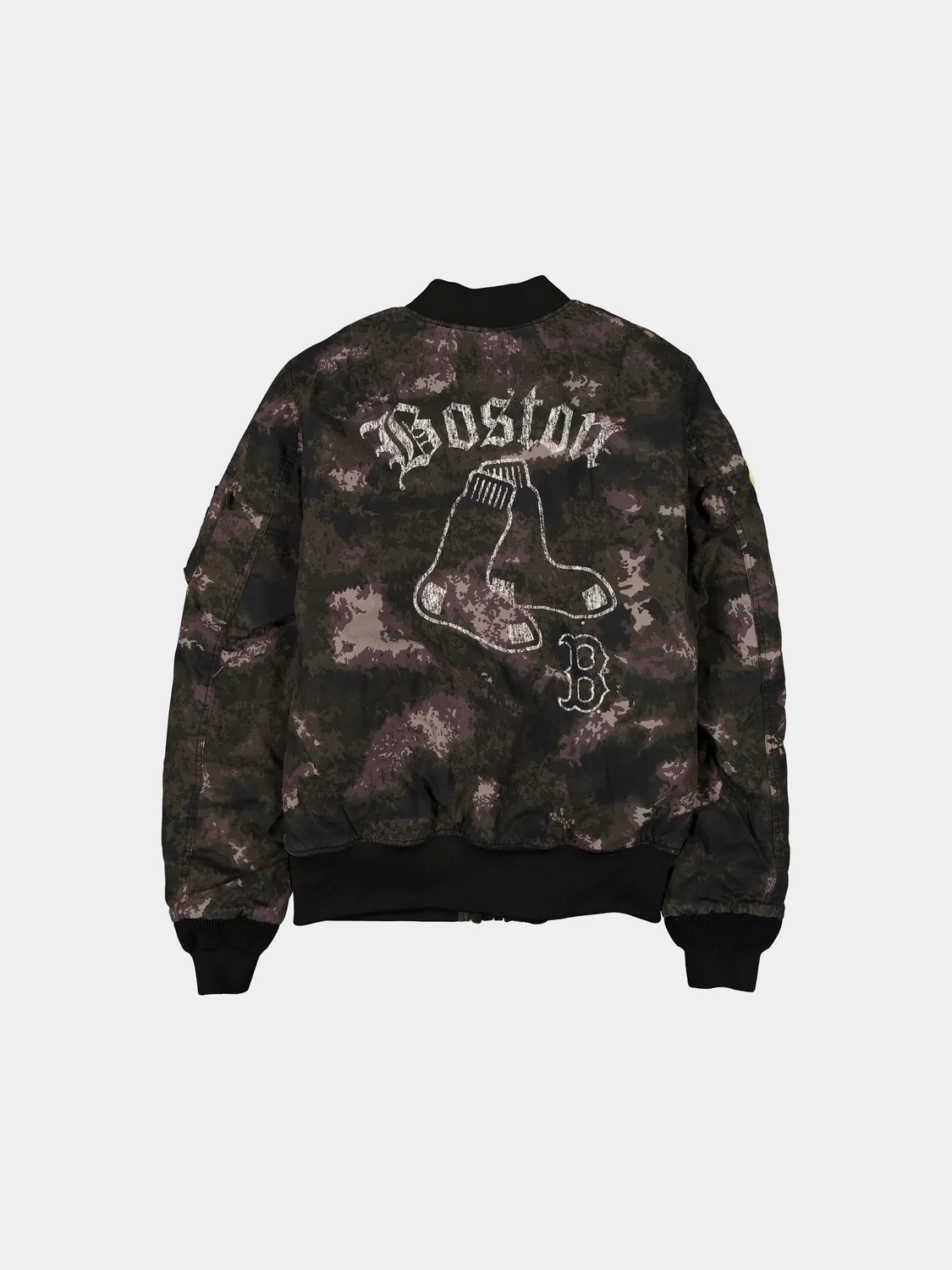 Alpha Industries MA-1 Boston Red Sox bomber noir