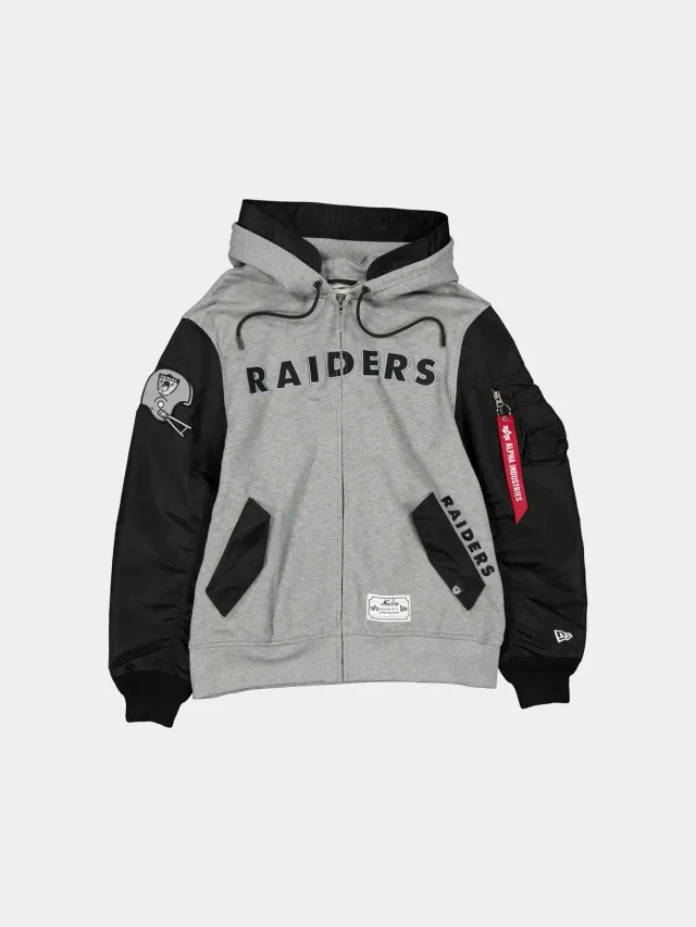Alpha Industries MA-1 Raiders sweat zippé noir homme