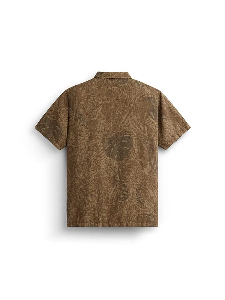 Alpha Industries Botanic Jungle Camo chemise coton marron