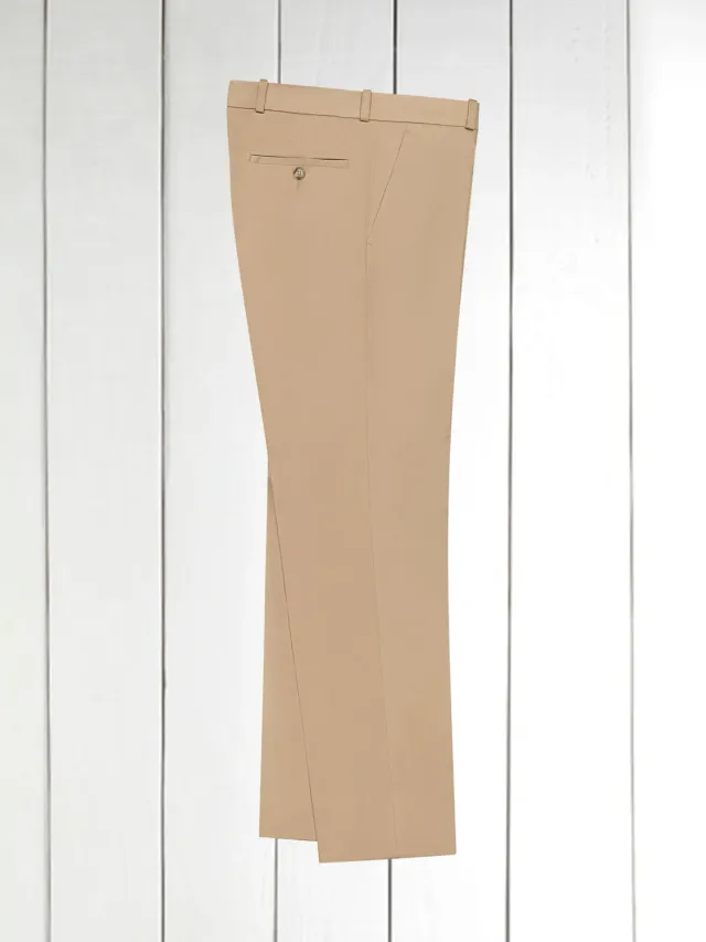 Hollington Siza pantalon serge coton extensible sable