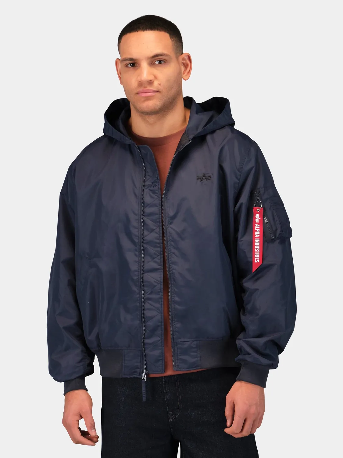 Alpha Industries L-2B Hunter blouson bleu nylon léger