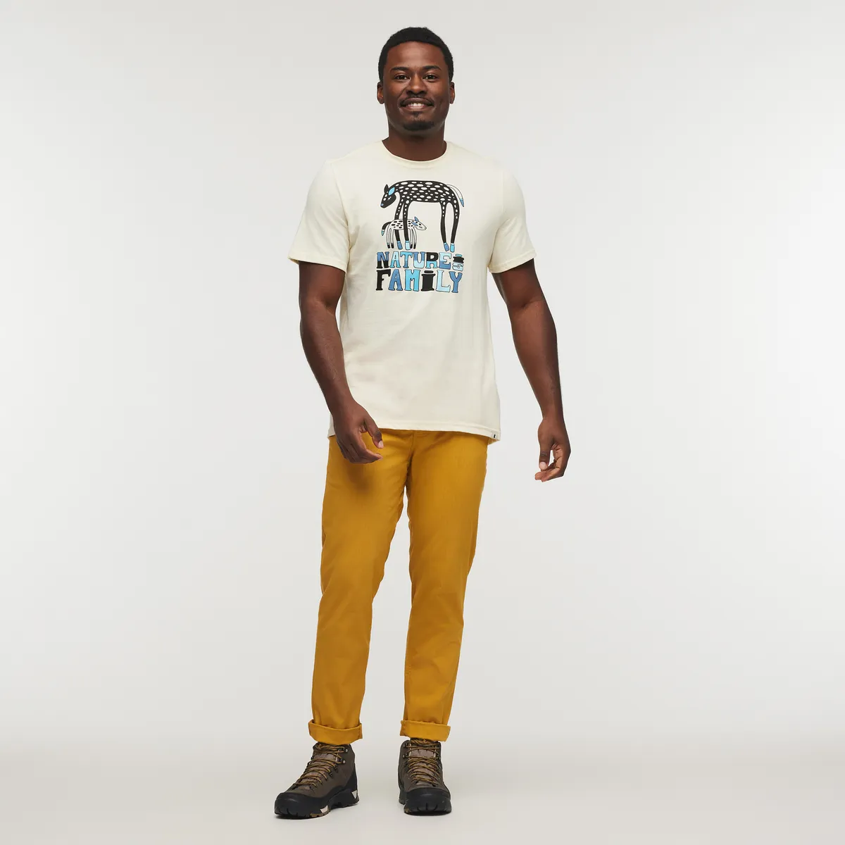 Cotopaxi Nature Is Family t-shirt homme beige coton
