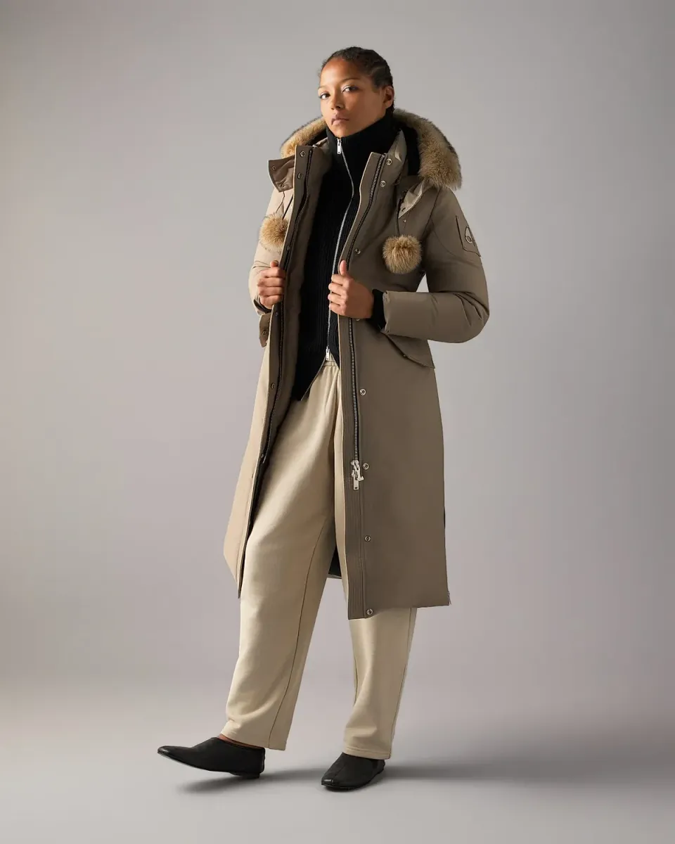Moose Knuckles Original Stirling Long parka ashen bronze
