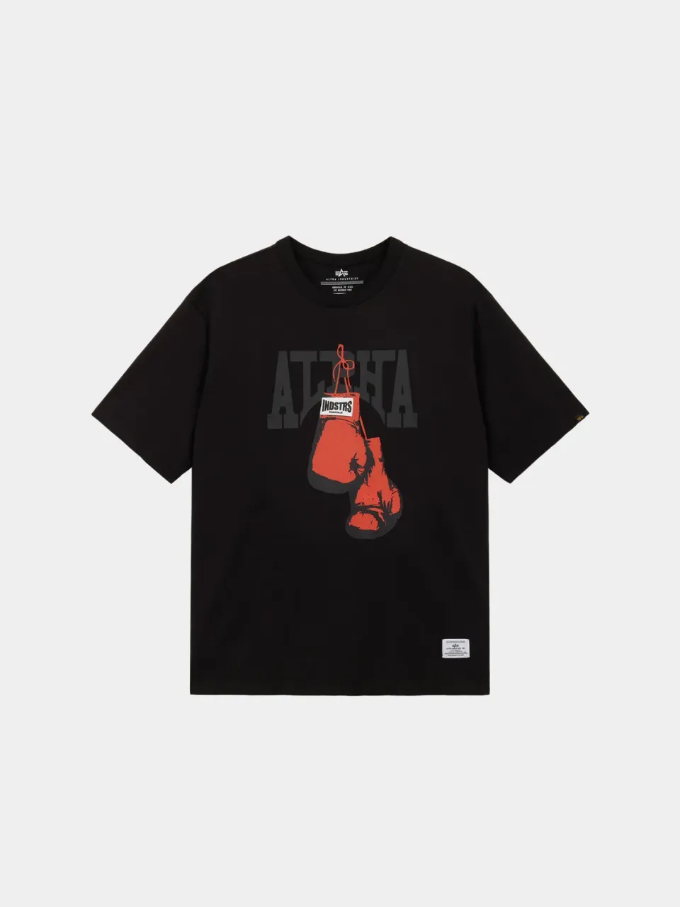 Alpha Industries Boxer t-shirt coton homme noir relaxed