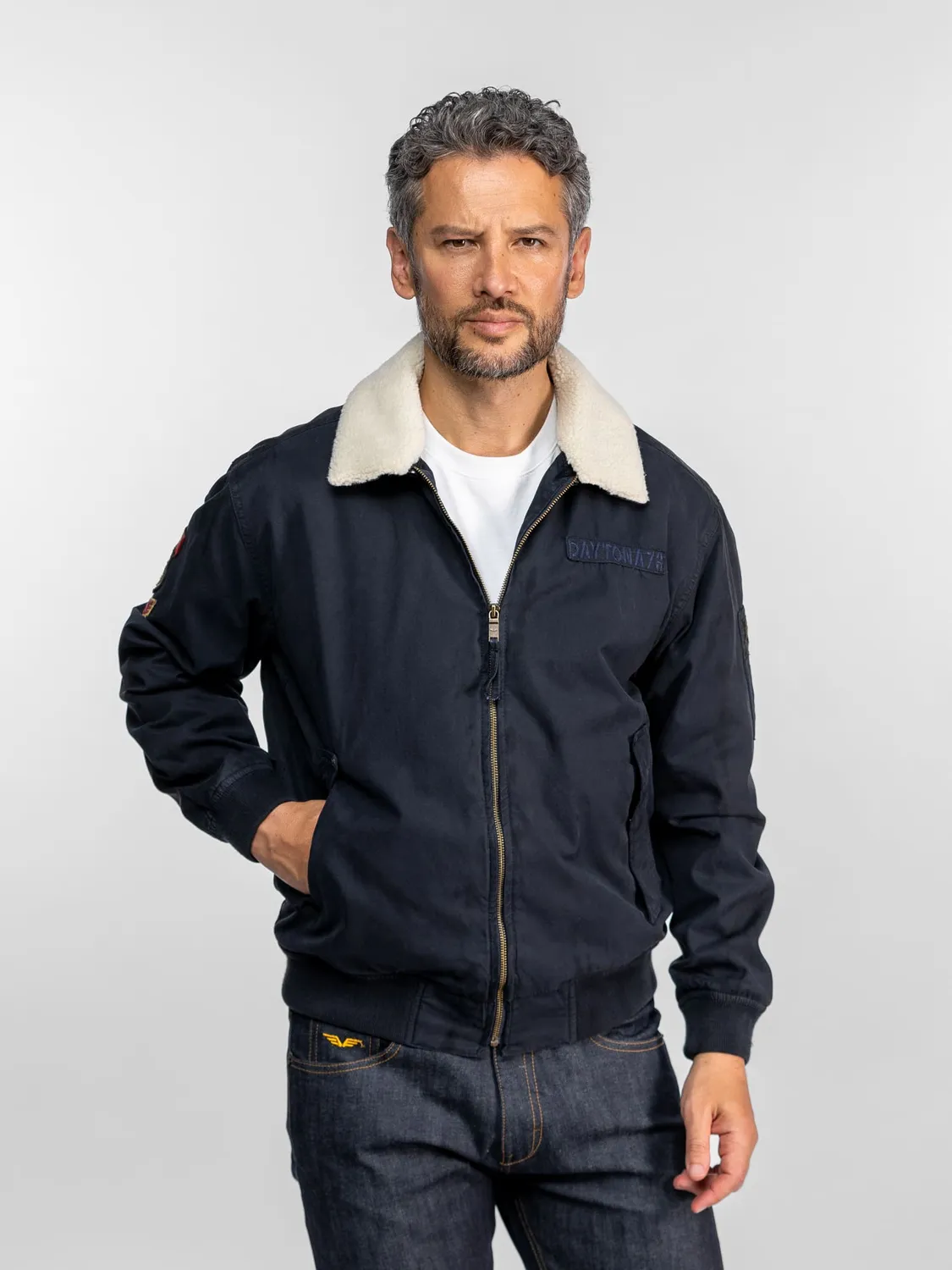 Daytona Nampa veste aviateur coton vert kaki