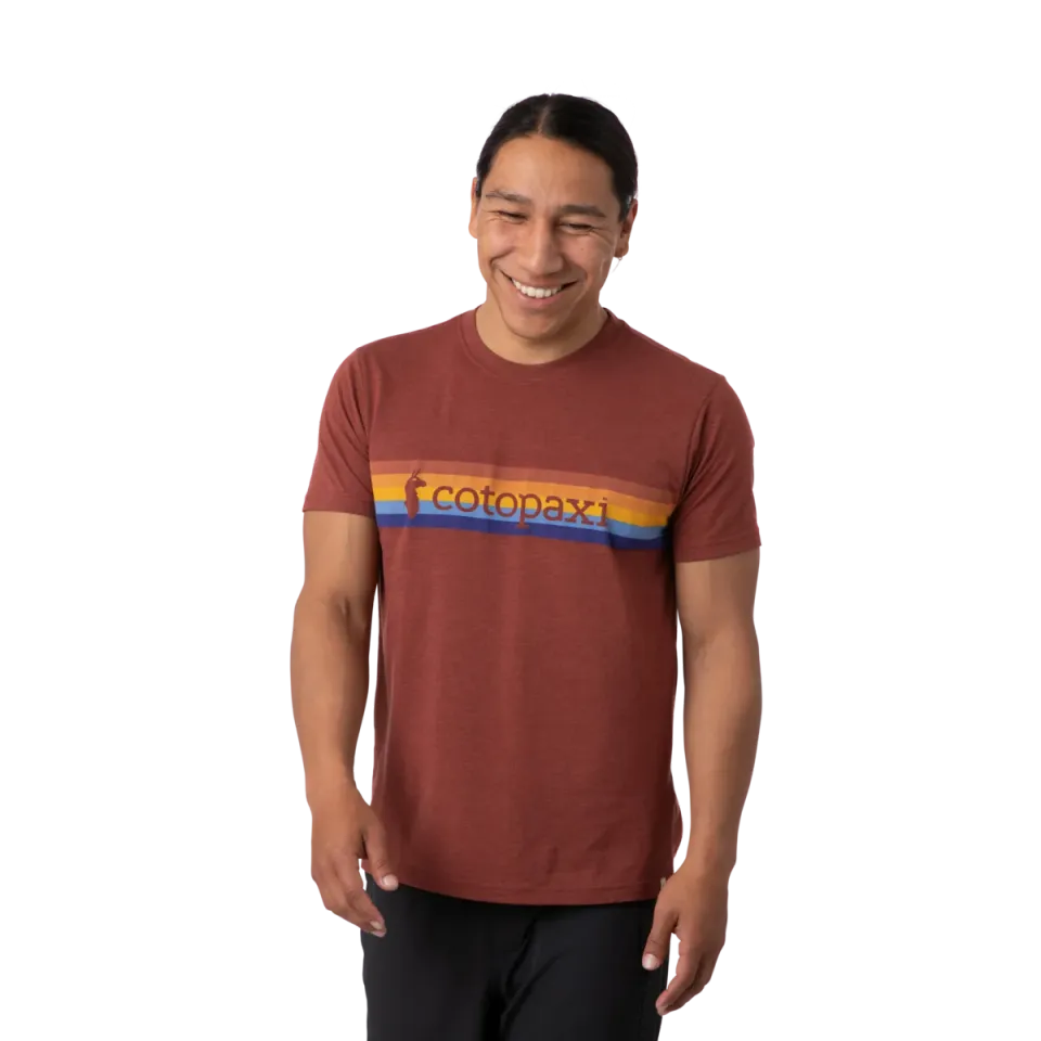 Cotopaxi On The Horizon t-shirt homme rouille imprimé