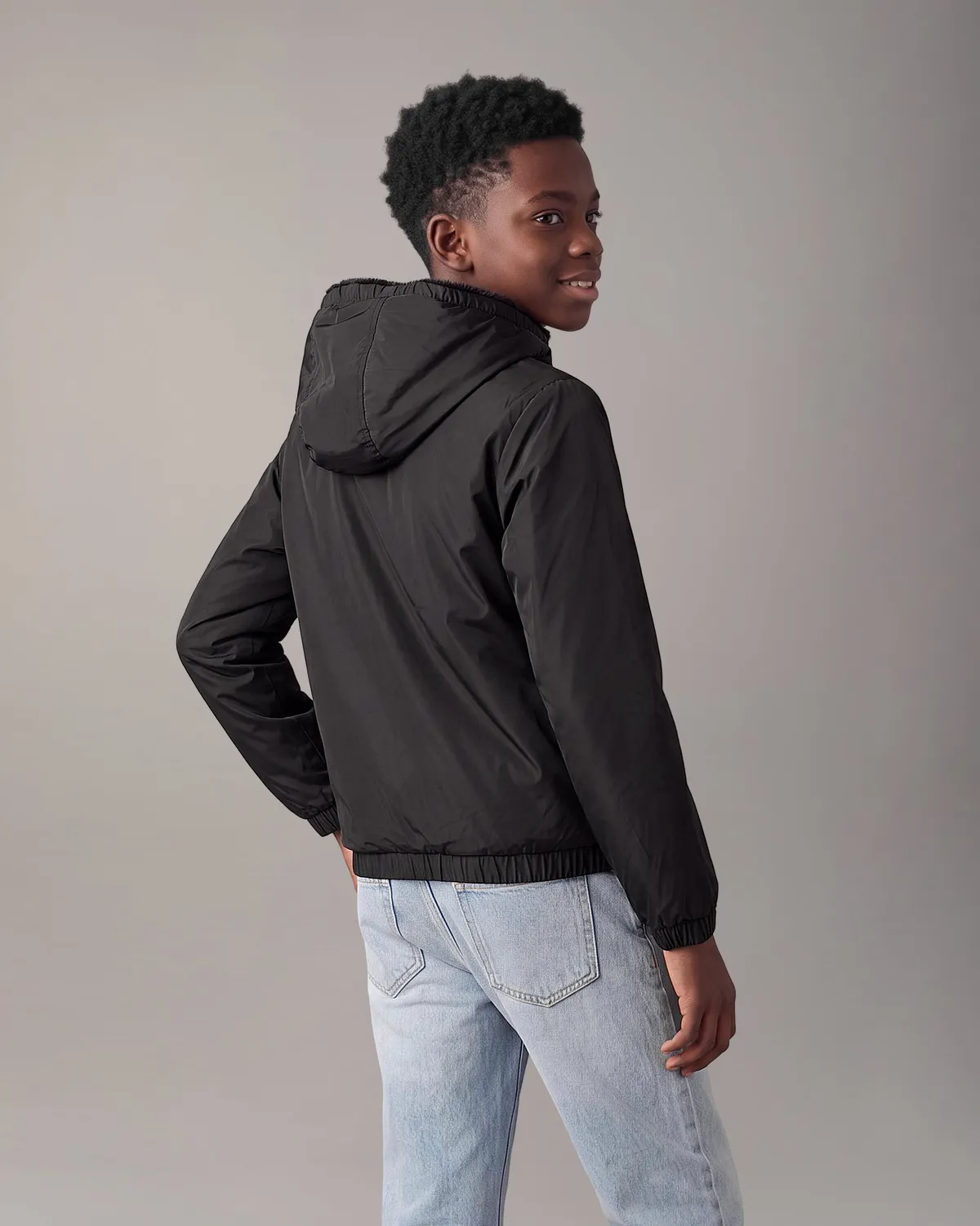 Moose Knuckles Simcoe Bunny veste enfant Black réversible