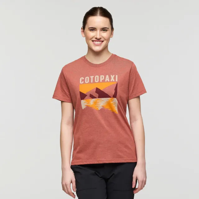 Cotopaxi Reflections T-shirt femme Faded Brick graphique