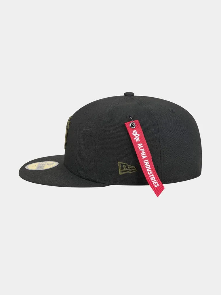 Alpha Industries Giants 59Fifty casquette noire fitted