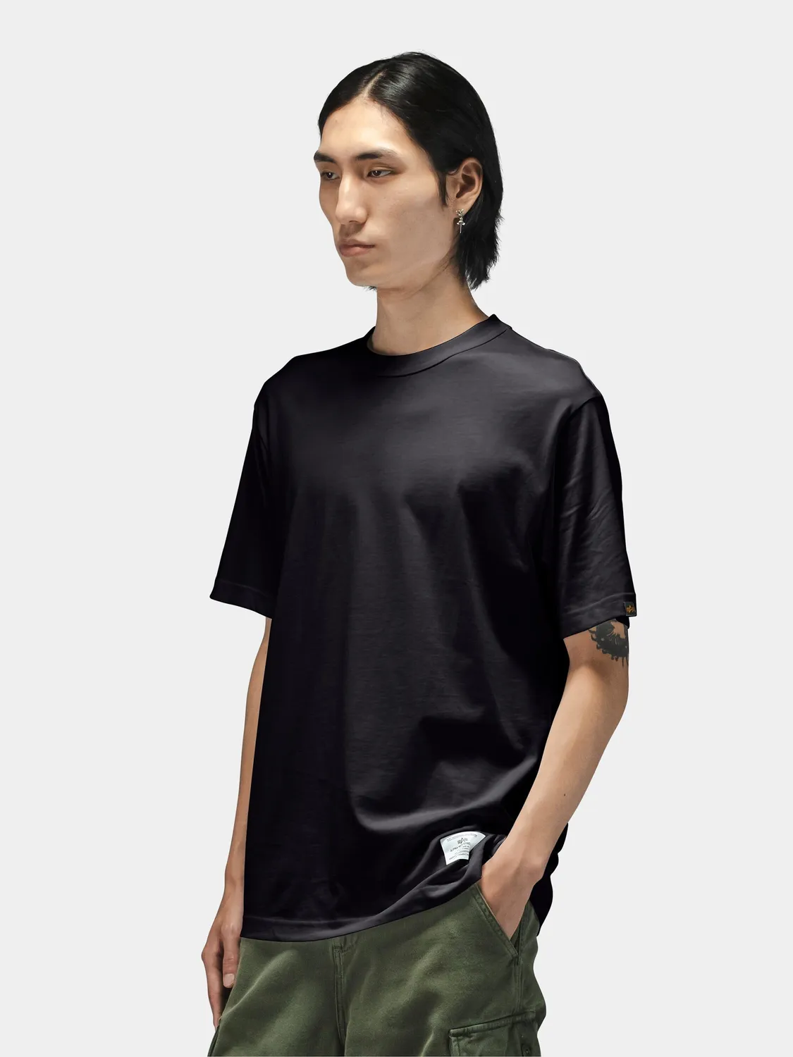 Alpha Industries Regular t-shirt coton noir