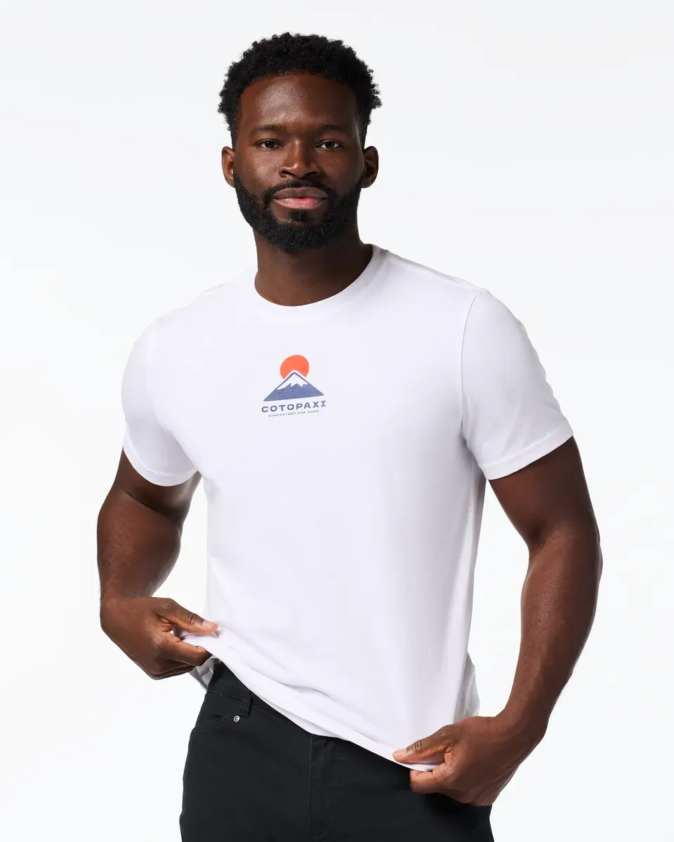 Cotopaxi Mountain t-shirt homme blanc coton bio
