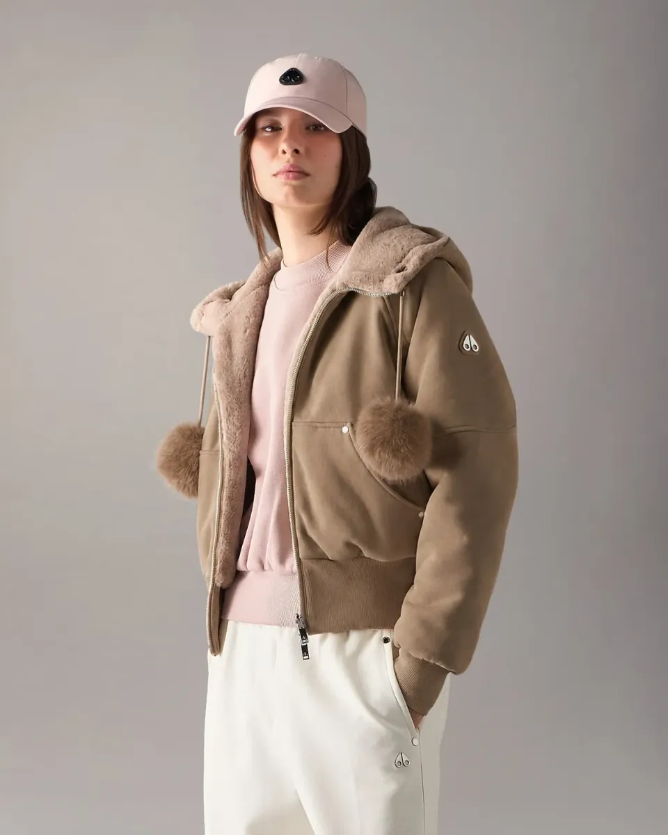 Moose Knuckles Oro Bunny hoodie réversible gris