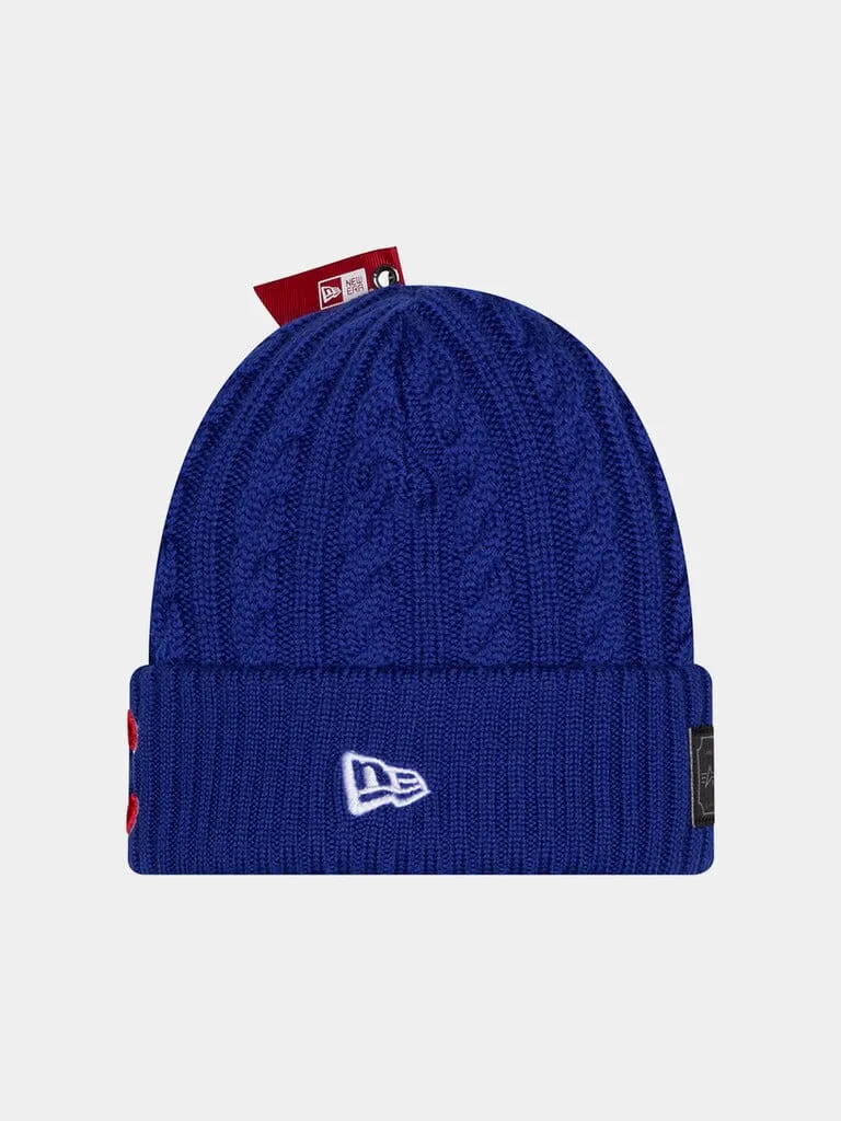 Alpha Industries Cubs Bonnet Tricot Bleu Merinos
