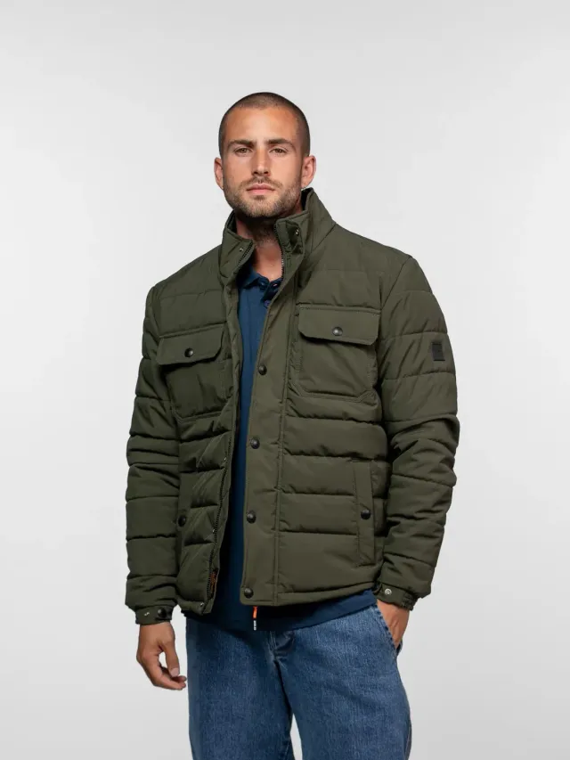 DAYTONA Bream Doudoune homme matelassée noire chaude