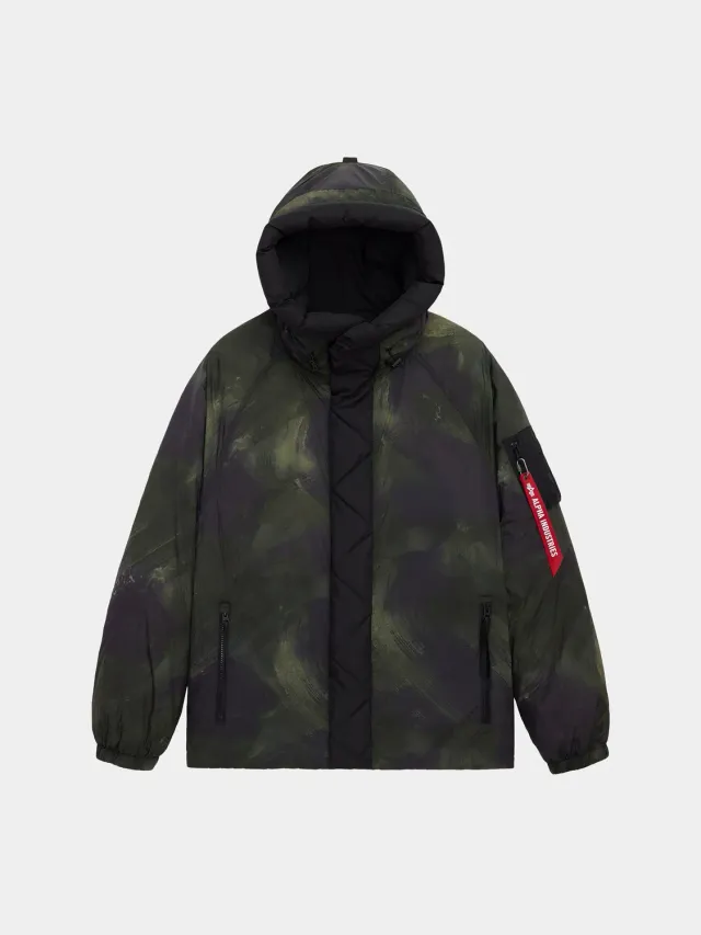 Alpha Industries Sheer Puffer parka homme olive camo duvet