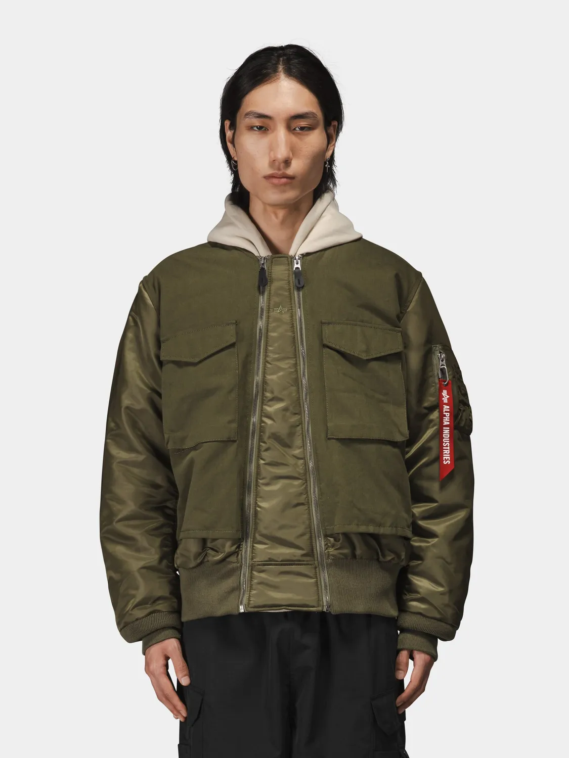 Alpha Industries MA-1 Mixed Cotton blouson coton noir