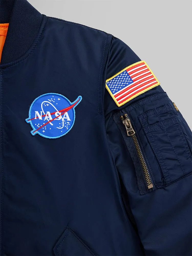 Alpha Industries NASA MA-1 blouson bomber enfant bleu replica