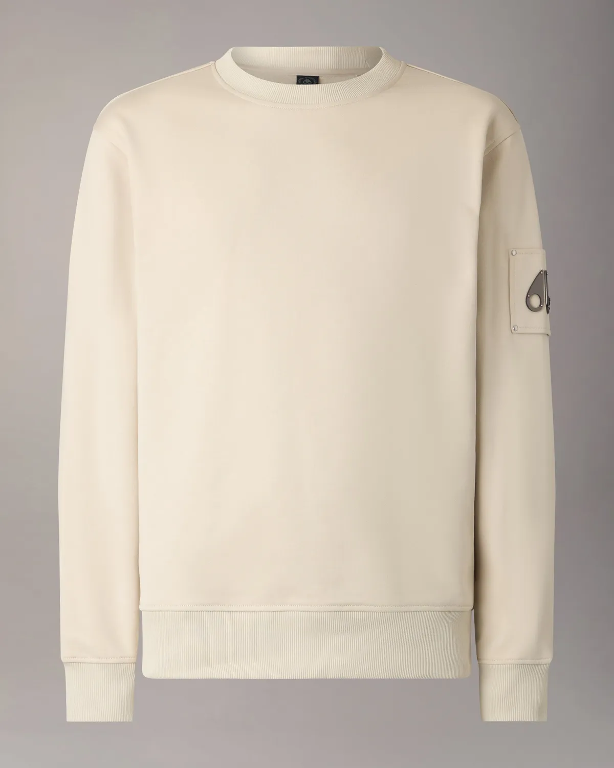 Moose Knuckles Hartsfield Crewneck sweat alabaster coton