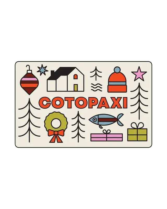 Cotopaxi Digital Gift Card carte cadeau digitale à offrir