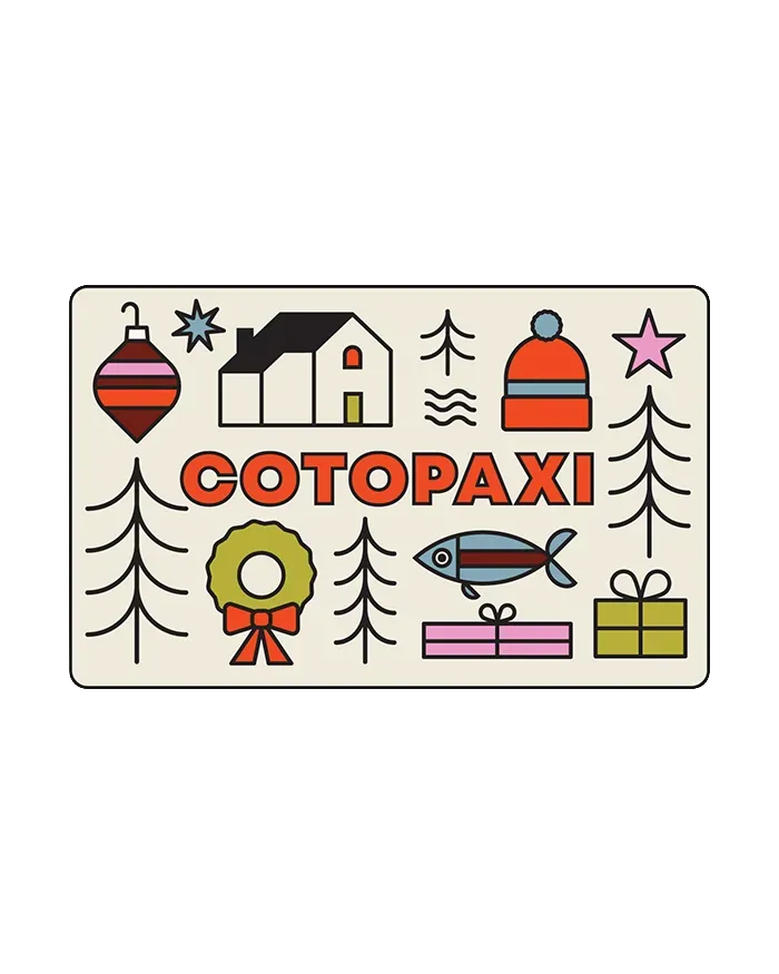 Cotopaxi Digital Gift Card carte cadeau digitale à offrir