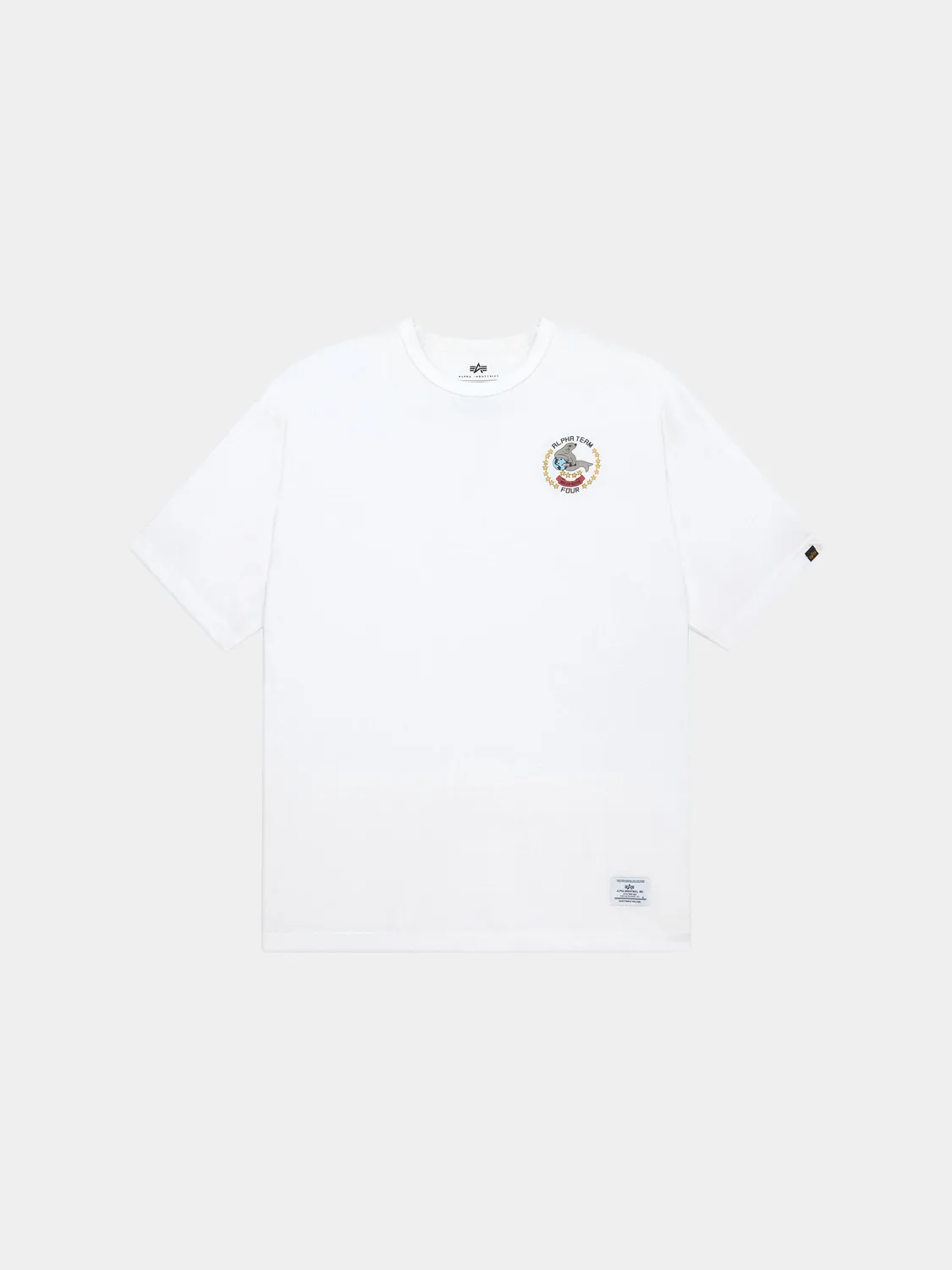 Alpha Industries Seal t-shirt relaxed blanc coton