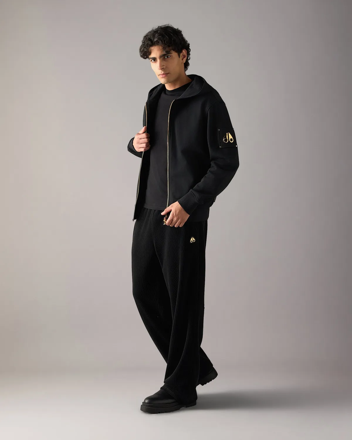 Moose Knuckles Hartsfield hoodie zippé noir