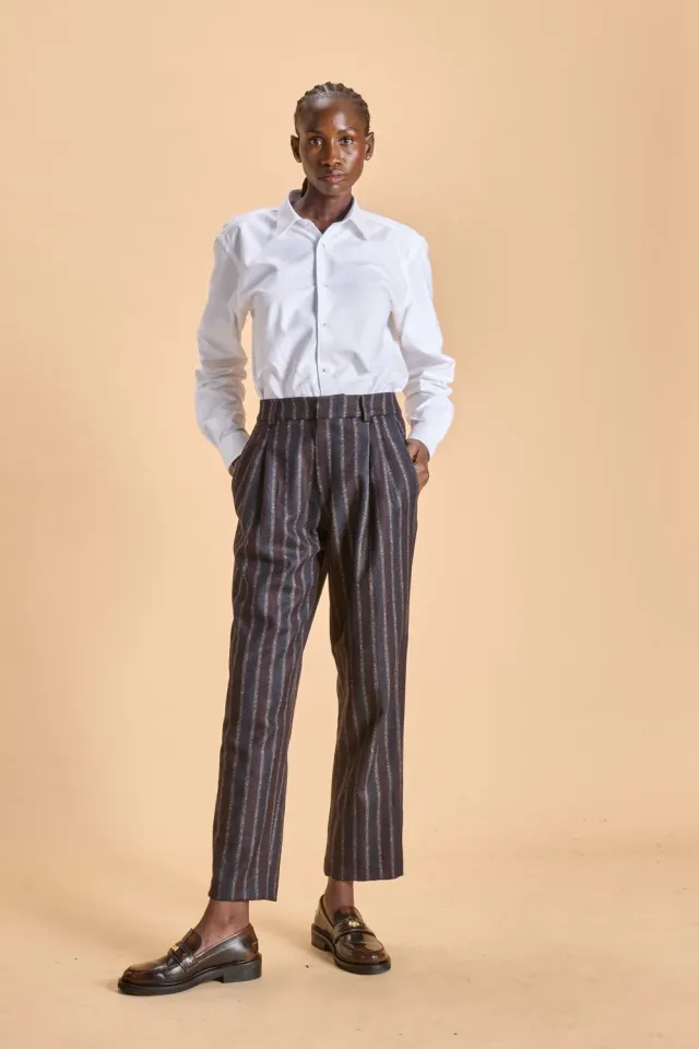 SOUBACQ Le Pantalon Mayfair femme pantalon laine anglaise