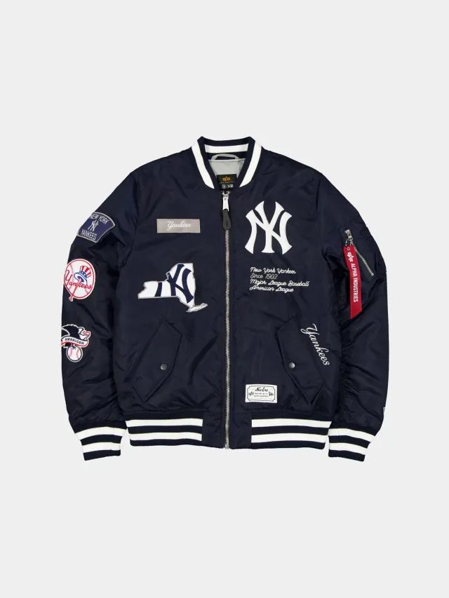 Alpha Industries MA-1 Yankees New Era blouson navy léger