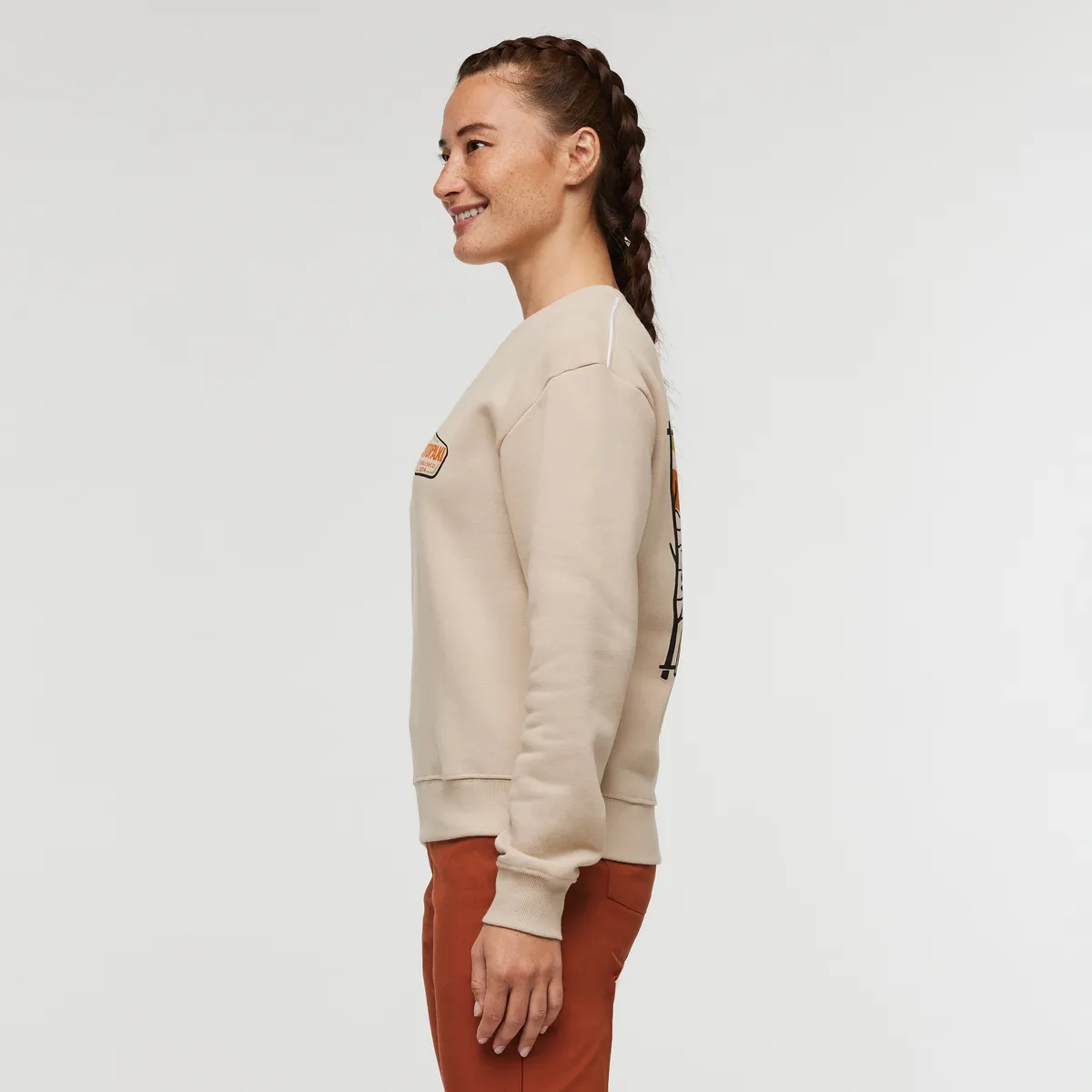 Cotopaxi Camp Life Crew sweat femme Oatmeal coton bio