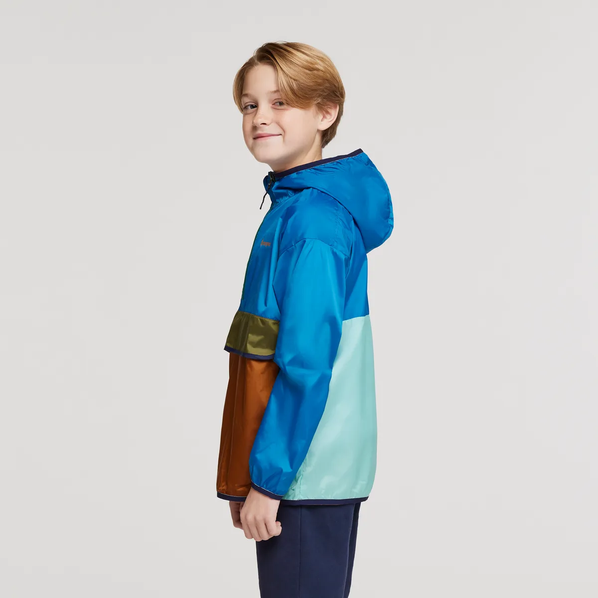 Cotopaxi Teca Half-Zip coupe-vent enfant Fireball léger