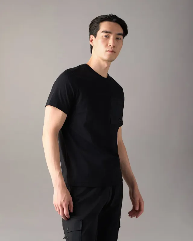 Moose Knuckles Dalon t-shirt noir coton homme
