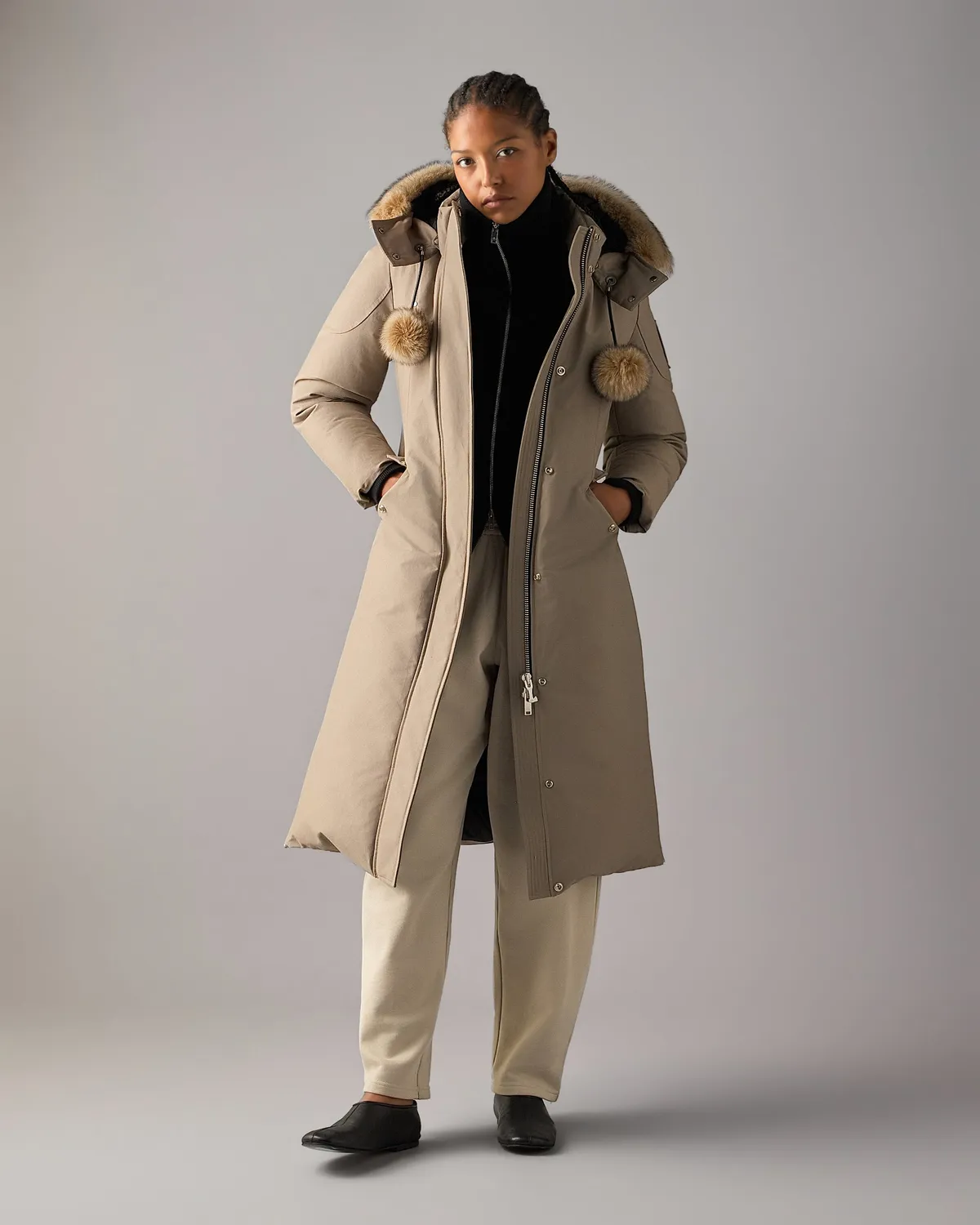Moose Knuckles Original Stirling Long parka ashen bronze