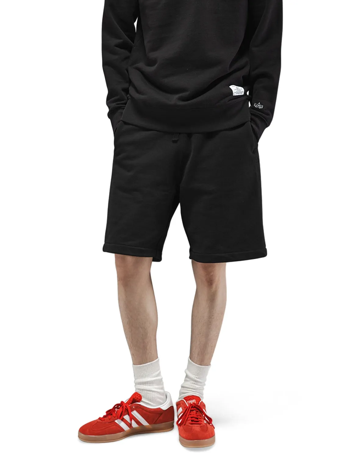 Alpha Industries Essential short molleton noir coton