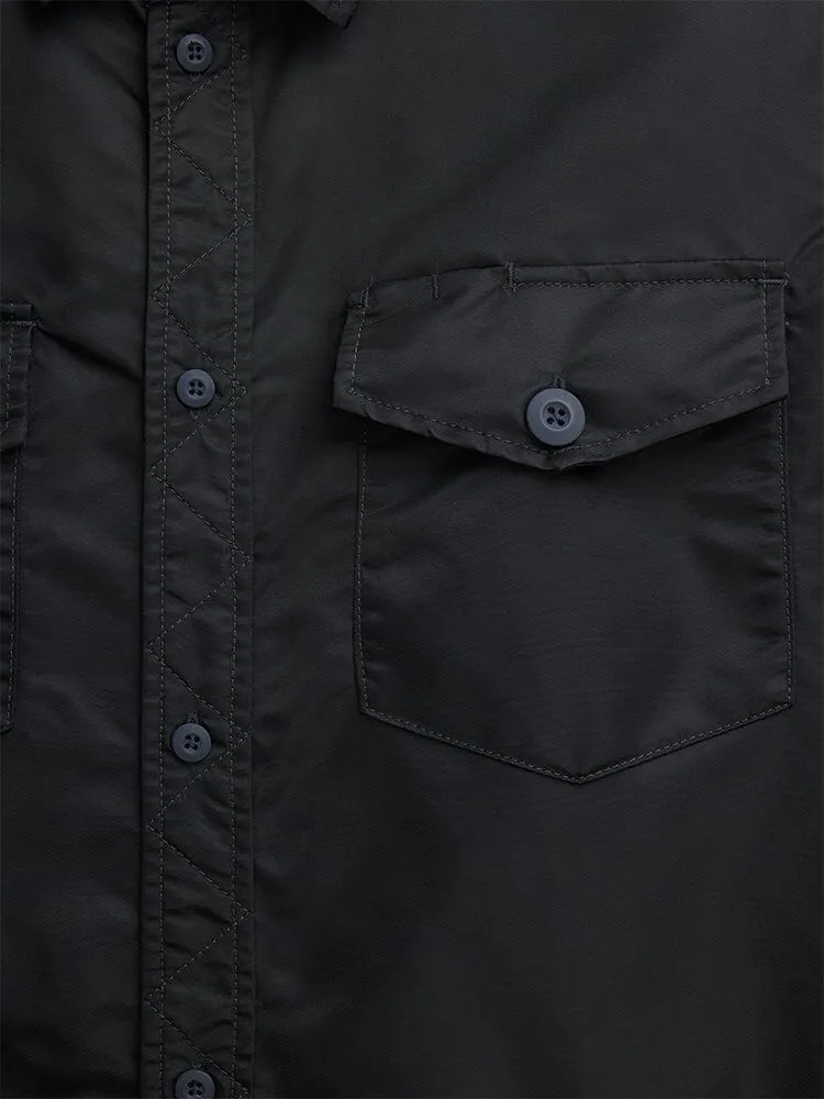 Alpha Industries LS Flight surchemise Charcoal nylon