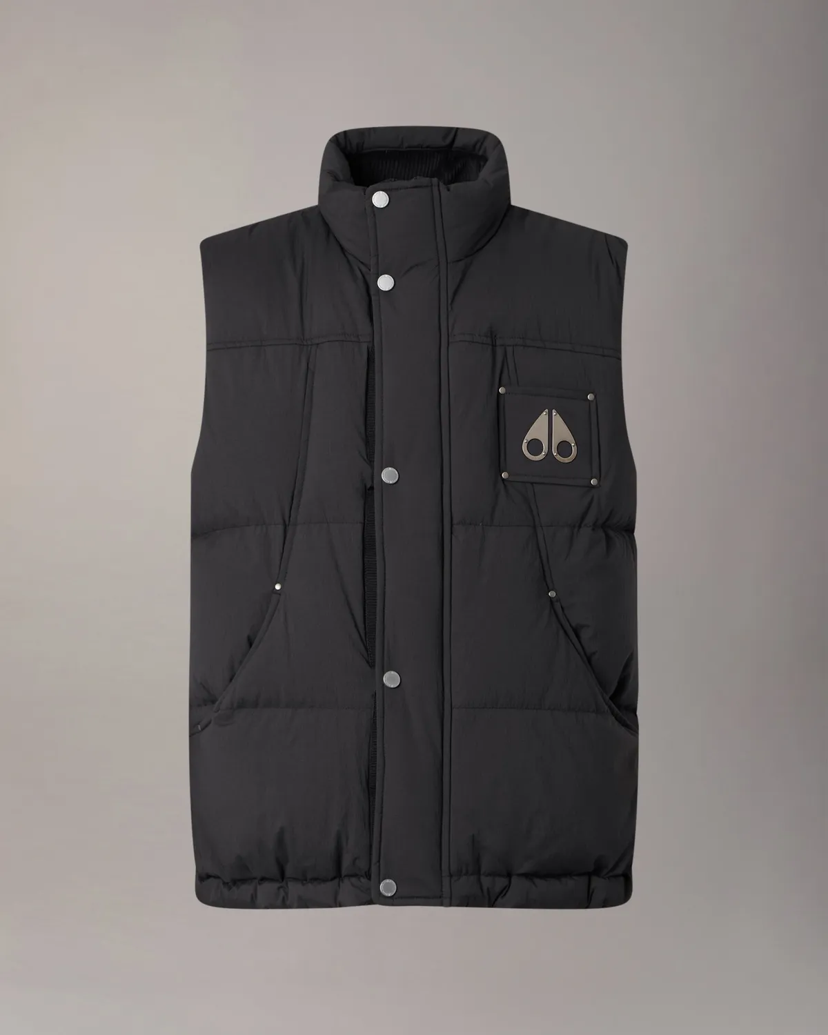 Moose Knuckles Everest gilet puffer duvet noir
