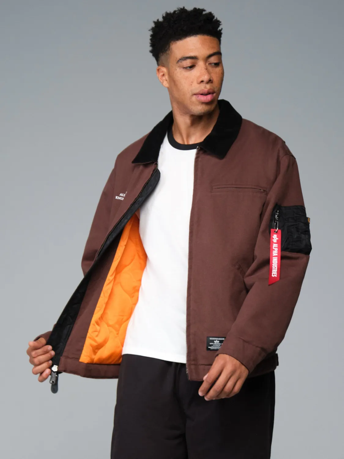 Alpha Industries Butler Work veste cocoa toile coton