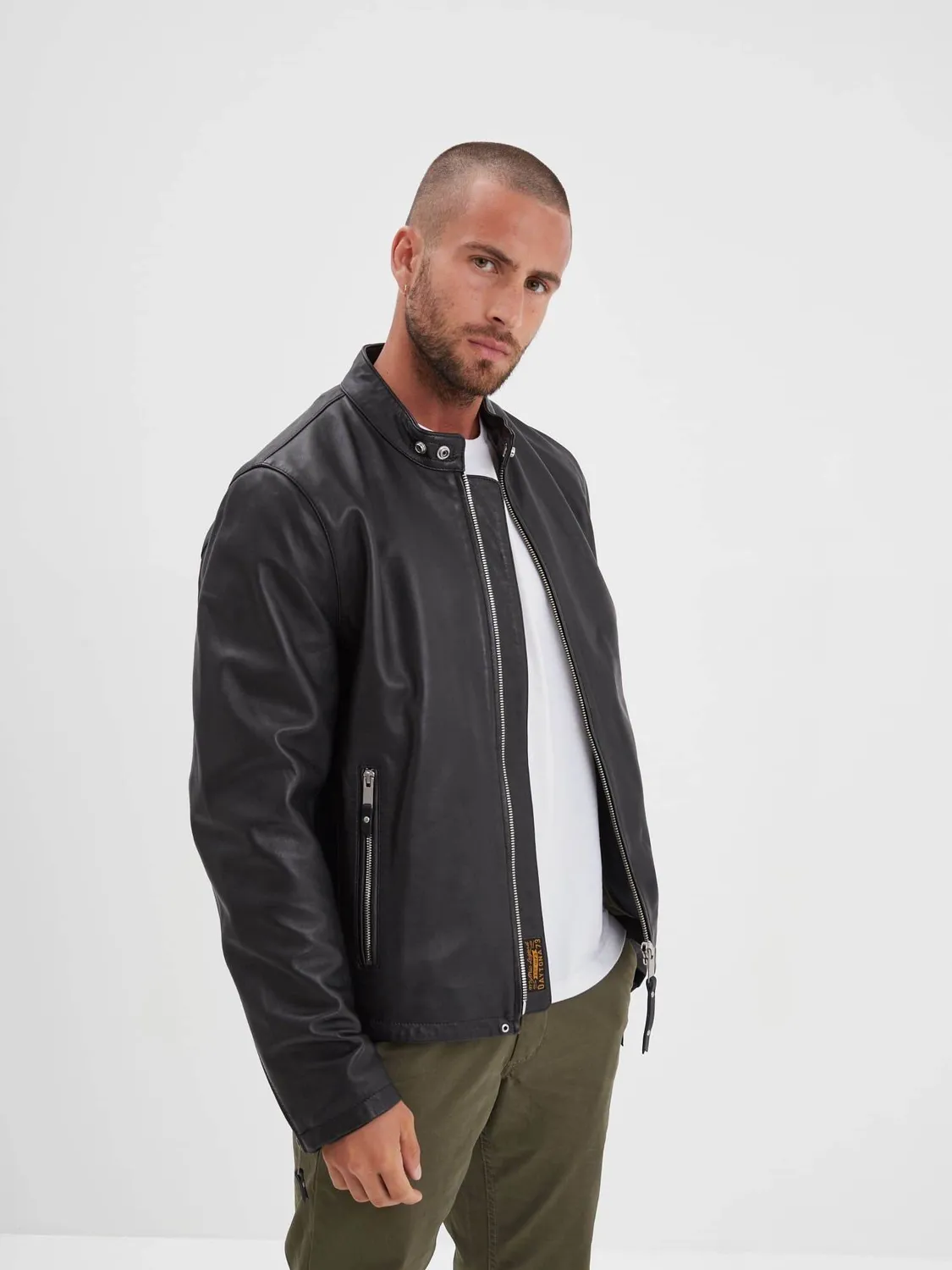 Daytona Ruidoso blouson cuir homme noir mouton