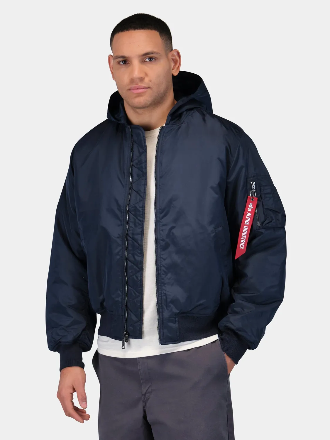 Alpha Industries MA-1 Hooded blouson bomber oxford capuche